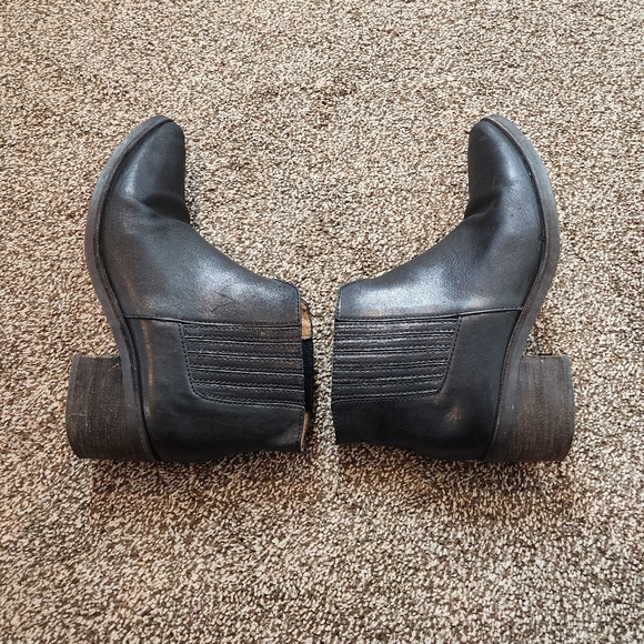 Madewell Black Leather Chelsea Ankle Boots Size 8 - Picture 7 of 12